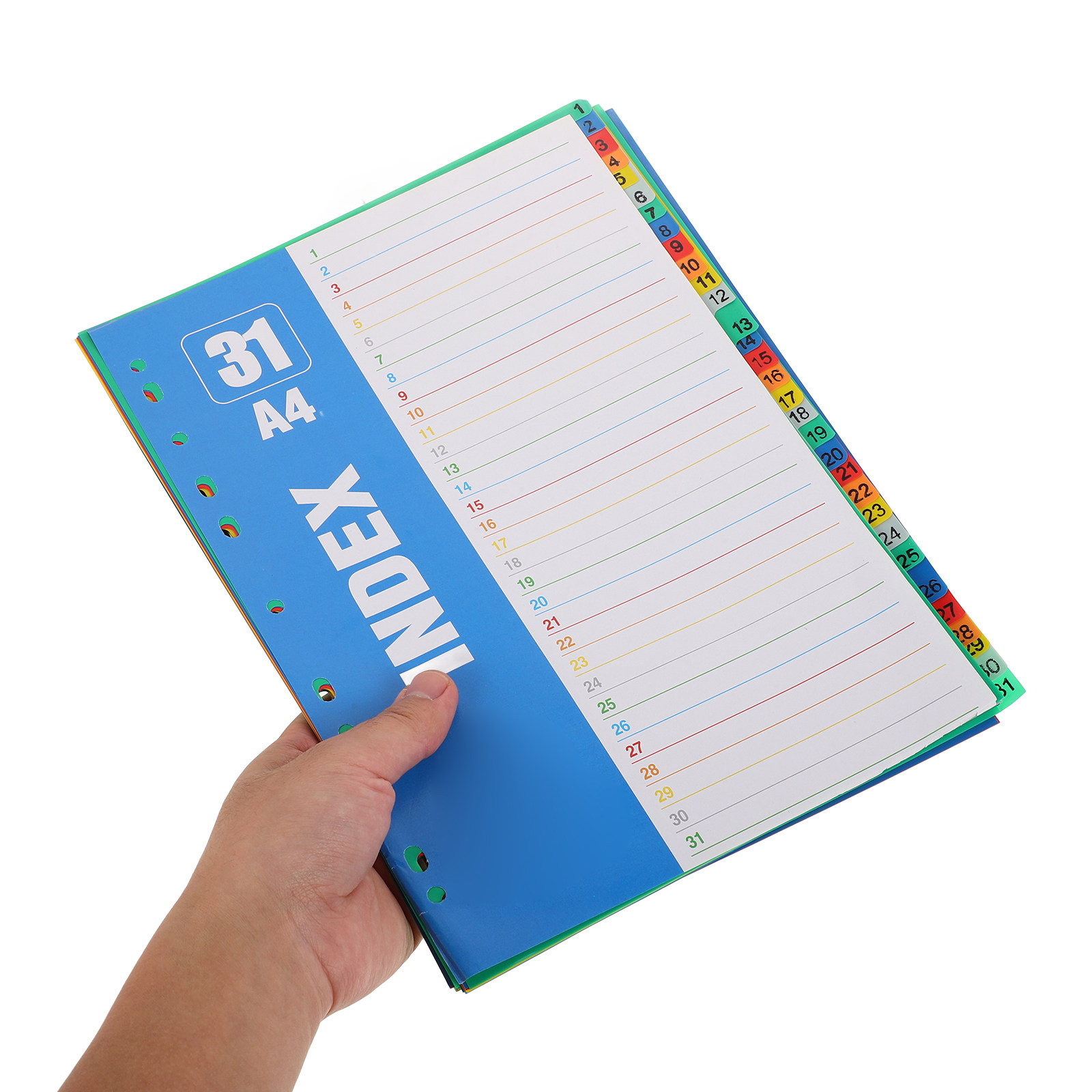 Tab Divider A4 - 1Set Dividers A4 11-Hole Binder Tabs