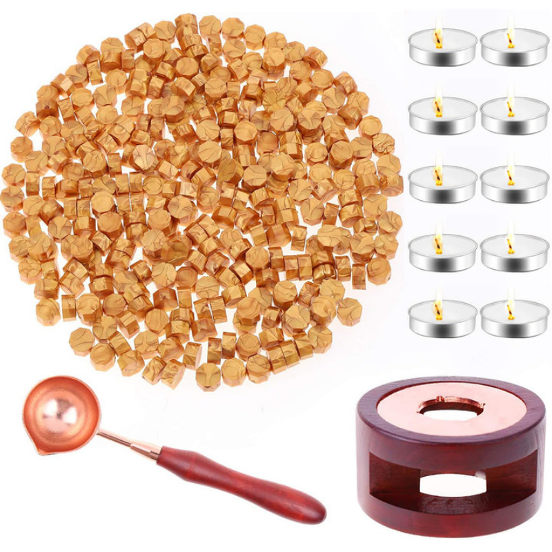Wax Seal Set Includes 200 Gold - Wax Seal Stamp Set incelemesi ve fiyatı