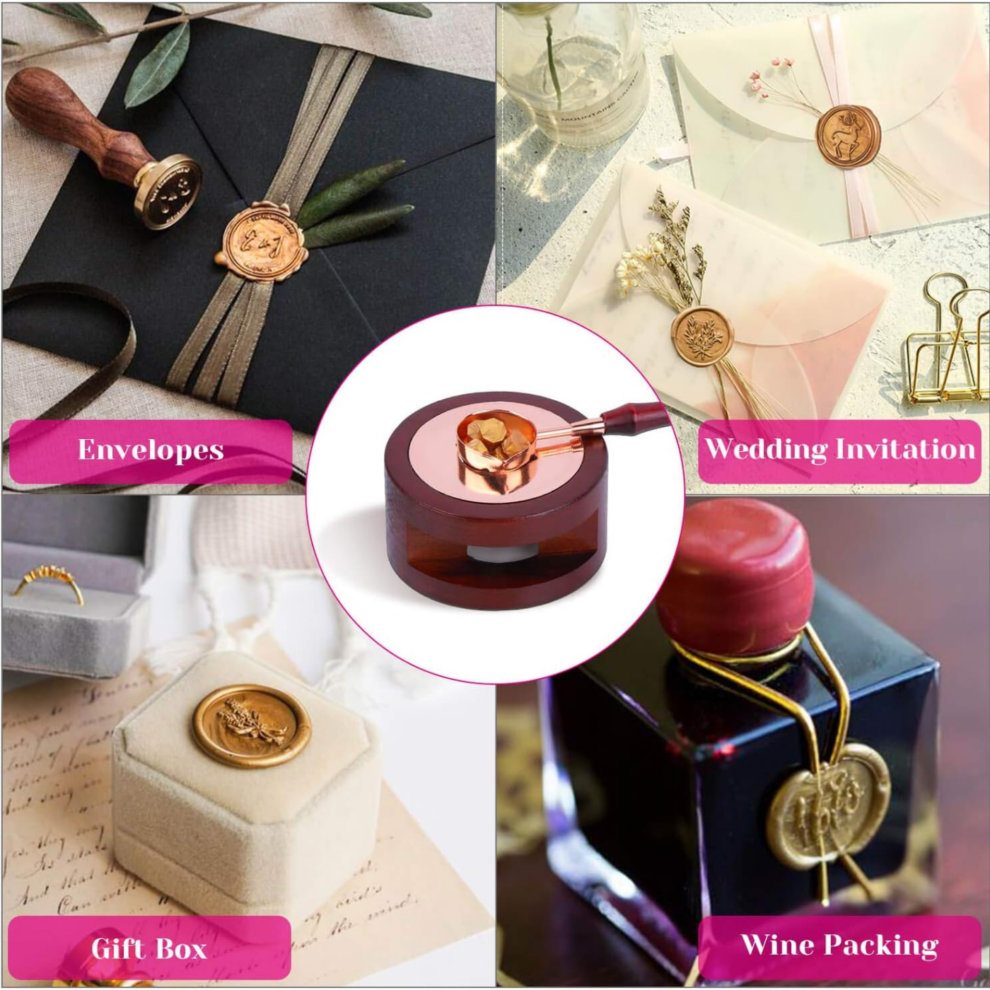 Wax Seal Set Includes 200 Gold - Wax Seal Stamp Set incelemesi ve fiyatı