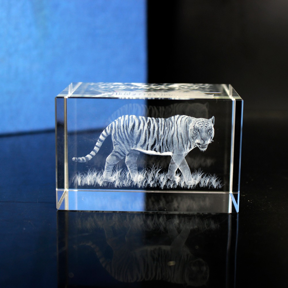 K9 Crystal Tiger Model Statue  - Paper Weight Crystal incelemesi ve fiyatı
