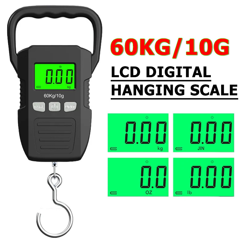 60kg/10g LCD Digital Hanging S - Tape Dispenser Weighted incelemesi ve fiyatı