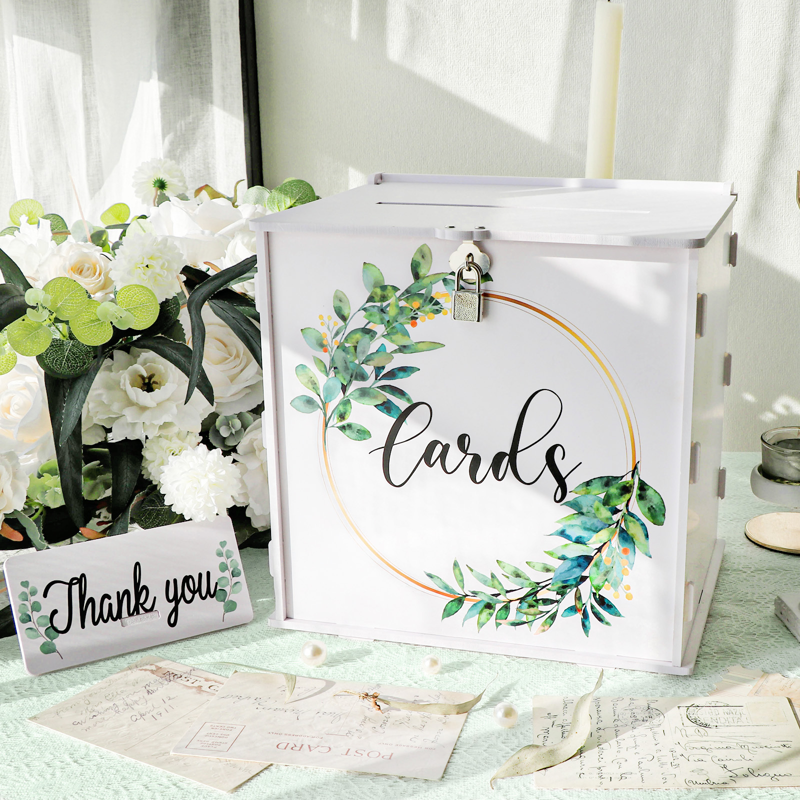 Wedding Card Box with Lock, PV - Card Index Box incelemesi ve fiyatı