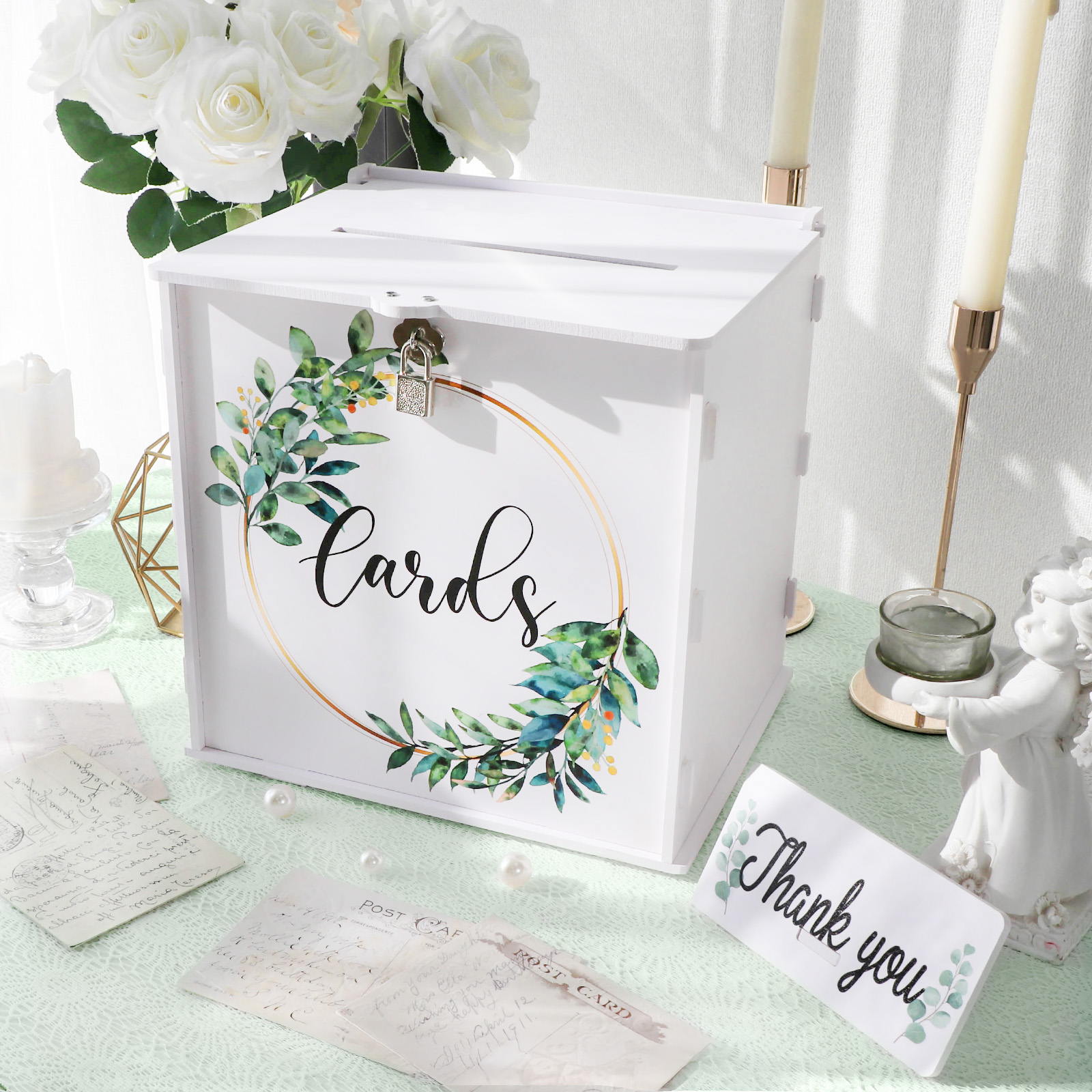 Wedding Card Box with Lock, PV - Card Index Box incelemesi ve fiyatı