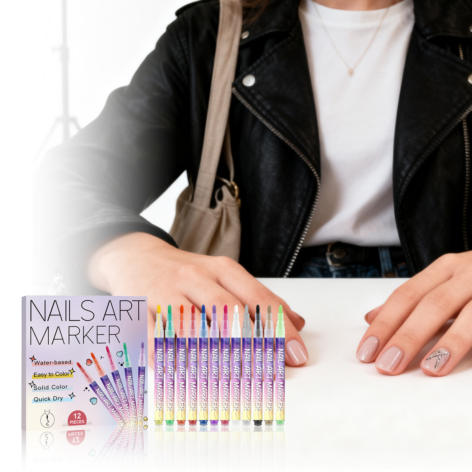 12Pcs Nail Art Pens With Fine  - Correction Pen Fine incelemesi ve fiyatı