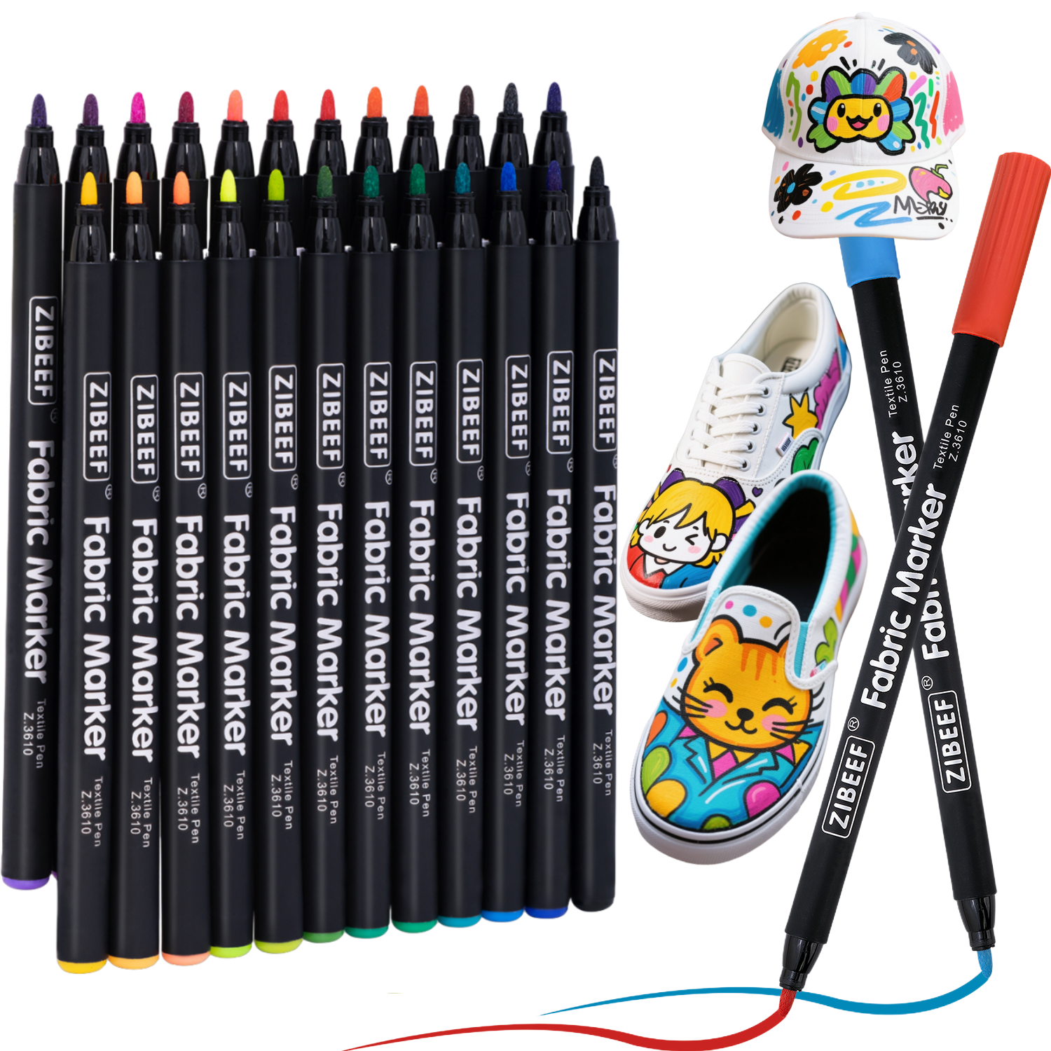12/24 Color Fabric Markers-Fin - Correction Pen Fine incelemesi ve fiyatı
