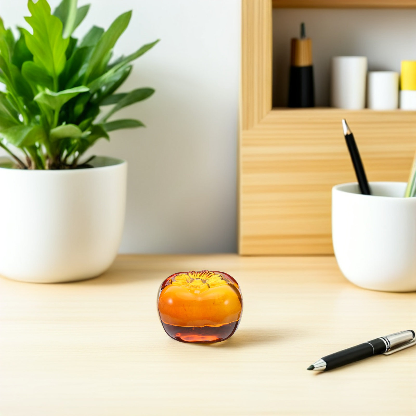 Realistic Glass Persimmon Pape - Book Weight Glass incelemesi ve fiyatı