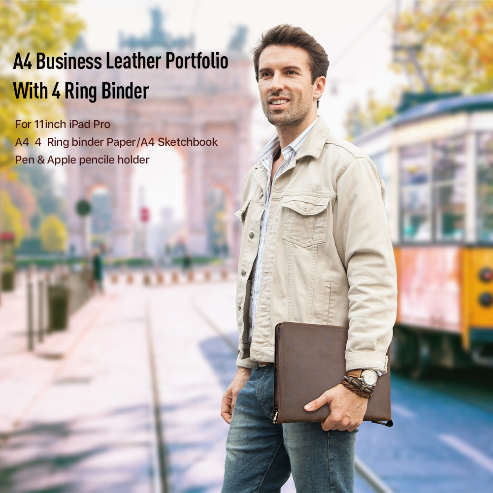 Luxury Retro A4 Cowhide Busine - Binder A4 Lever incelemesi ve fiyatı