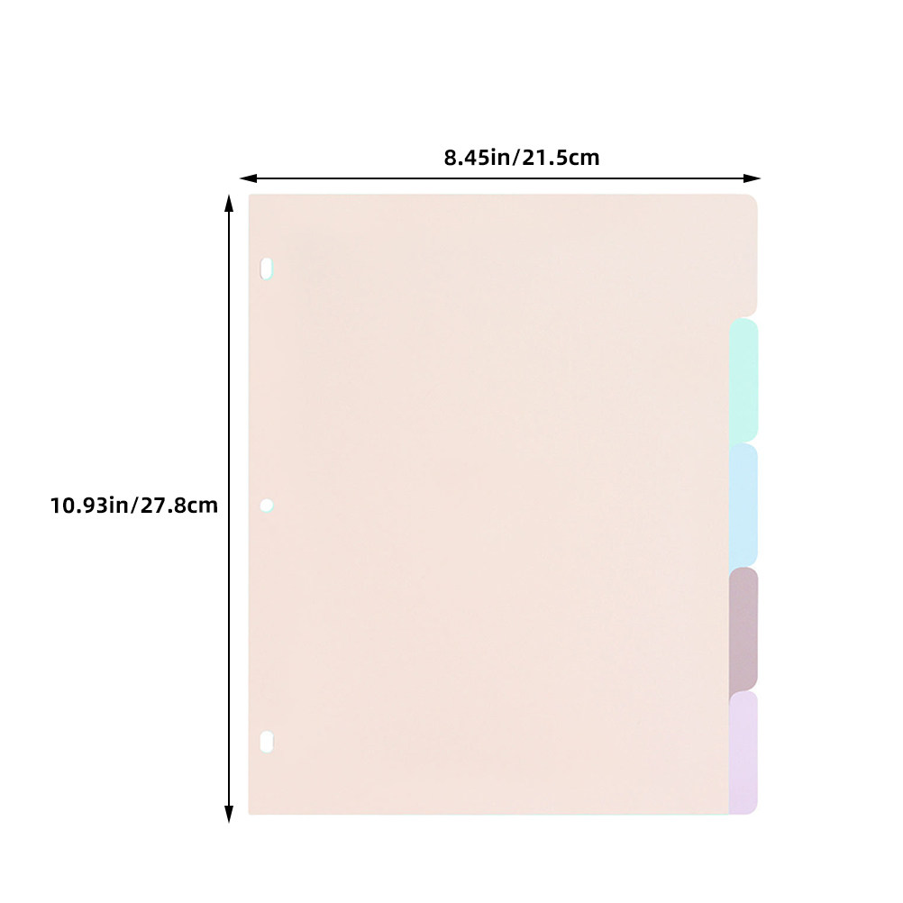 1Set Frosted PP Binder Divider - Tab Divider A4 incelemesi ve fiyatı