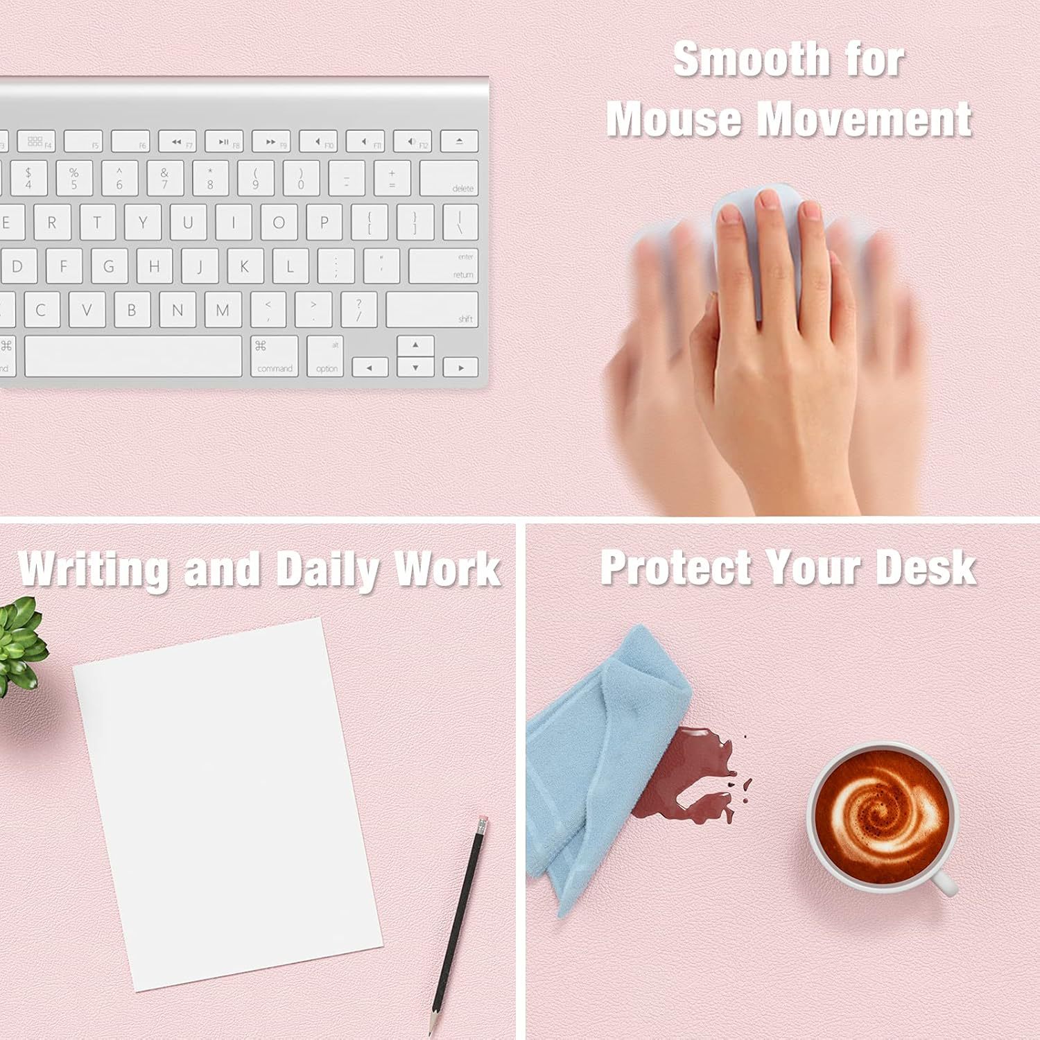1 Pcs Large Size 60*30mm Offic - Leather Desk Pad incelemesi ve fiyatı
