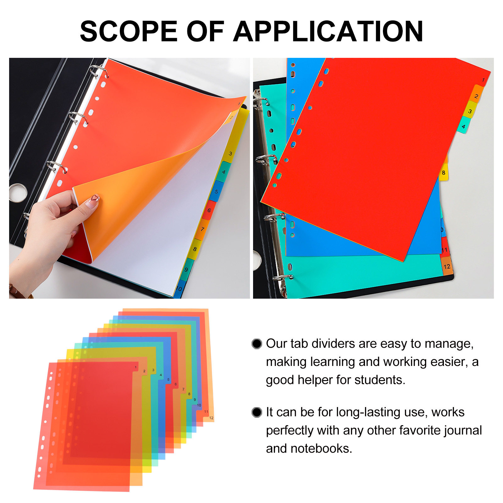 Binder Dividers A4 Colored Pla - Tab Divider A4 incelemesi ve fiyatı