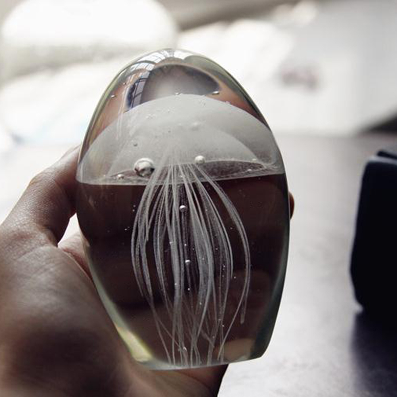 Miniature 3D Jellyfish Crystal - Paper Weight Crystal incelemesi ve fiyatı
