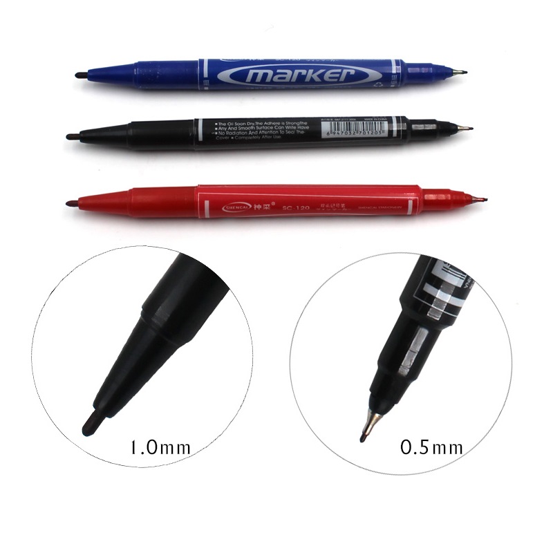 10pcs Dual side color marker p - Correction Pen Fine incelemesi ve fiyatı