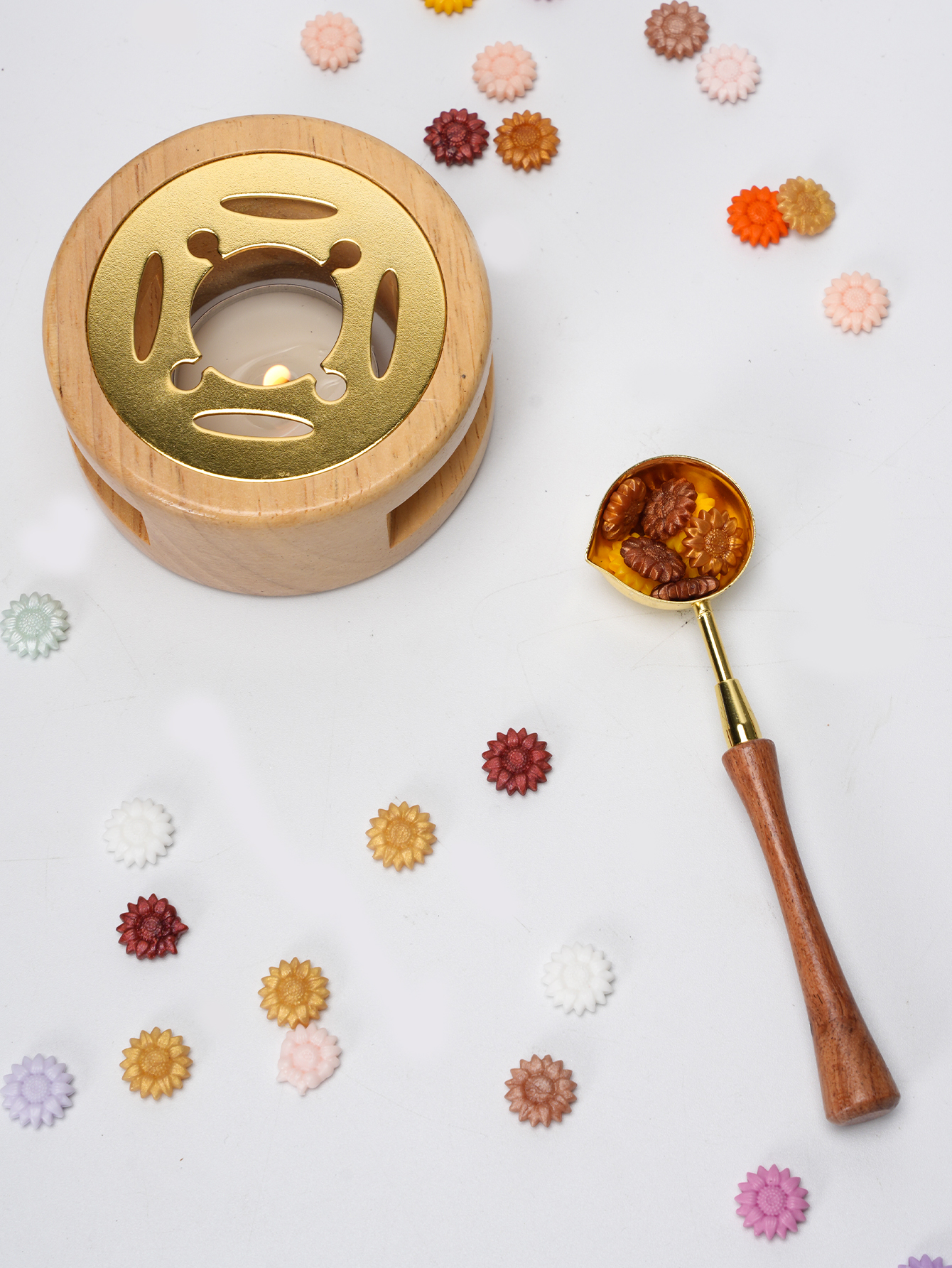 1set Wax Seal Set Wood Wax Mel - Wax Seal Stamp Set incelemesi ve fiyatı