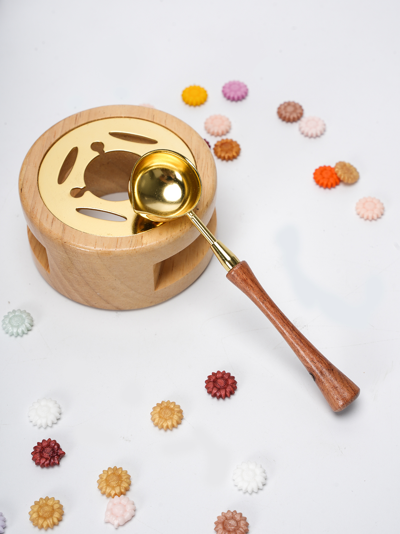 1set Wax Seal Set Wood Wax Mel - Wax Seal Stamp Set incelemesi ve fiyatı