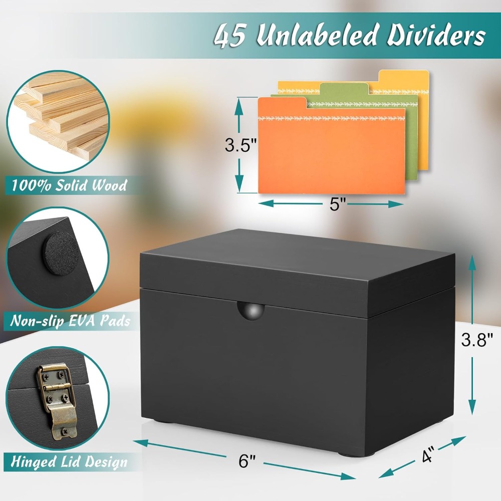 Wooden 3x5 Index Card Holder w - Index Card Holder incelemesi ve fiyatı