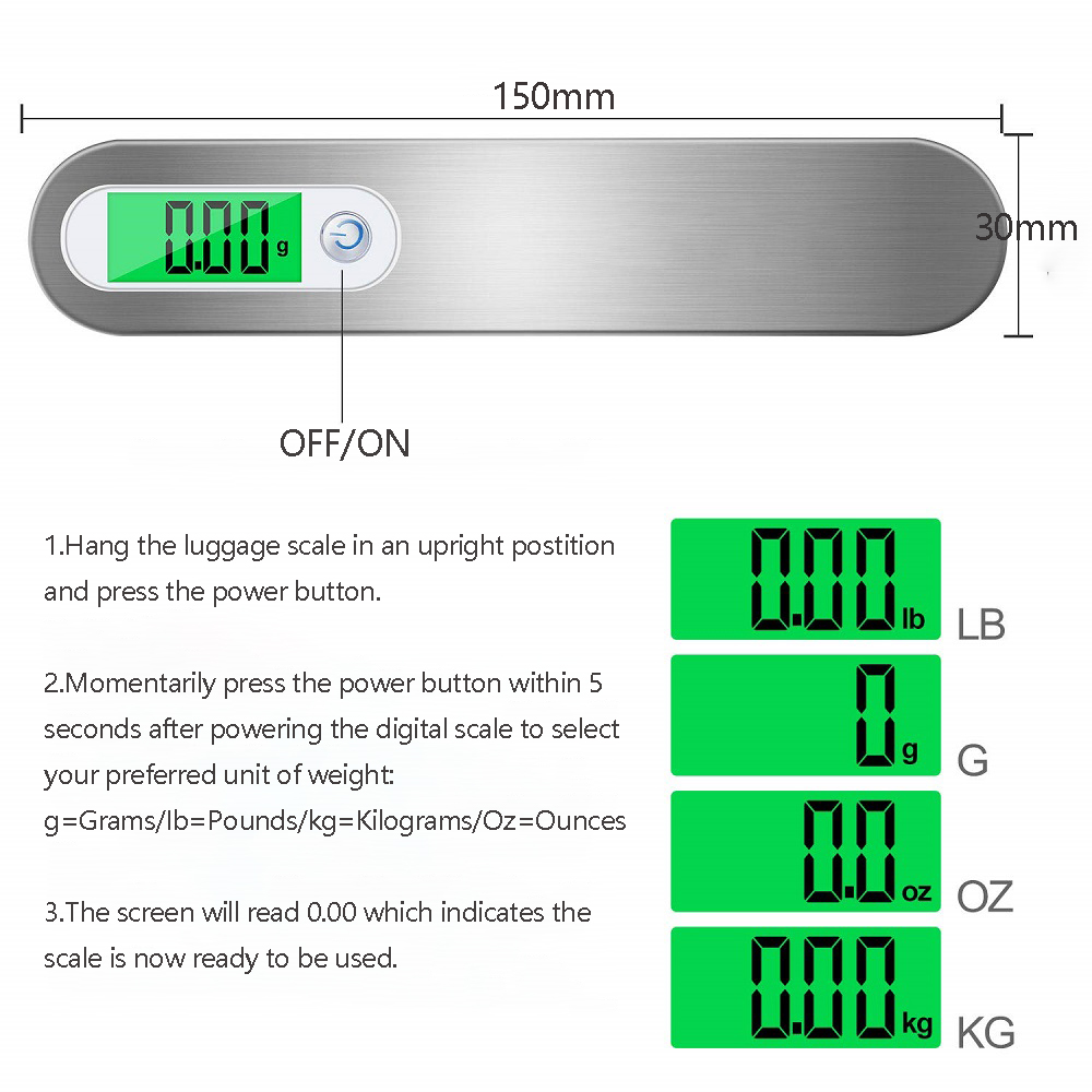 Portable Digital Hanging Scale - Tape Dispenser Weighted incelemesi ve fiyatı