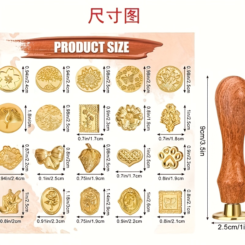 21pc wax stamp set with variou - Wax Seal Stamp Set incelemesi ve fiyatı