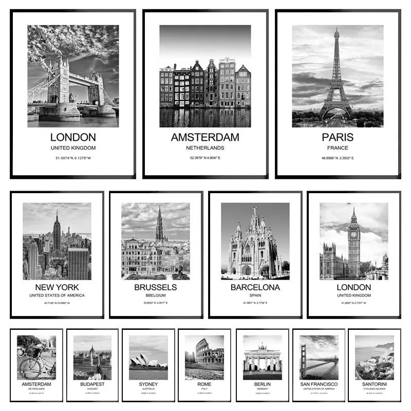 City Poster New York London Pa - Ink Blotter Paper incelemesi ve fiyatı