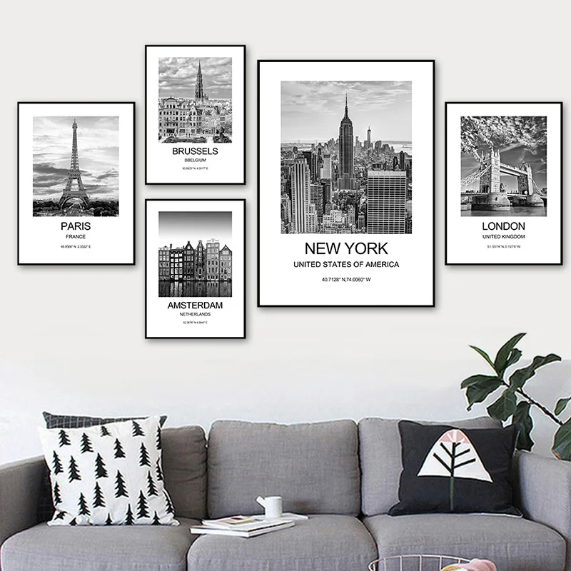 City Poster New York London Pa - Ink Blotter Paper incelemesi ve fiyatı