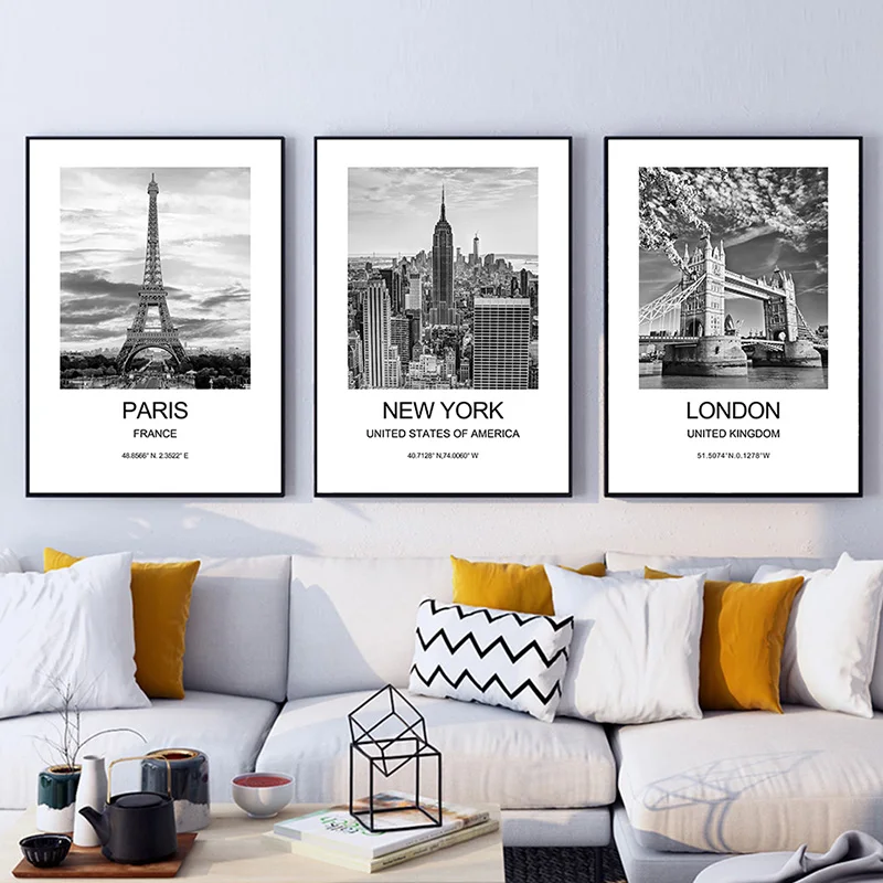 City Poster New York London Pa - Ink Blotter Paper incelemesi ve fiyatı