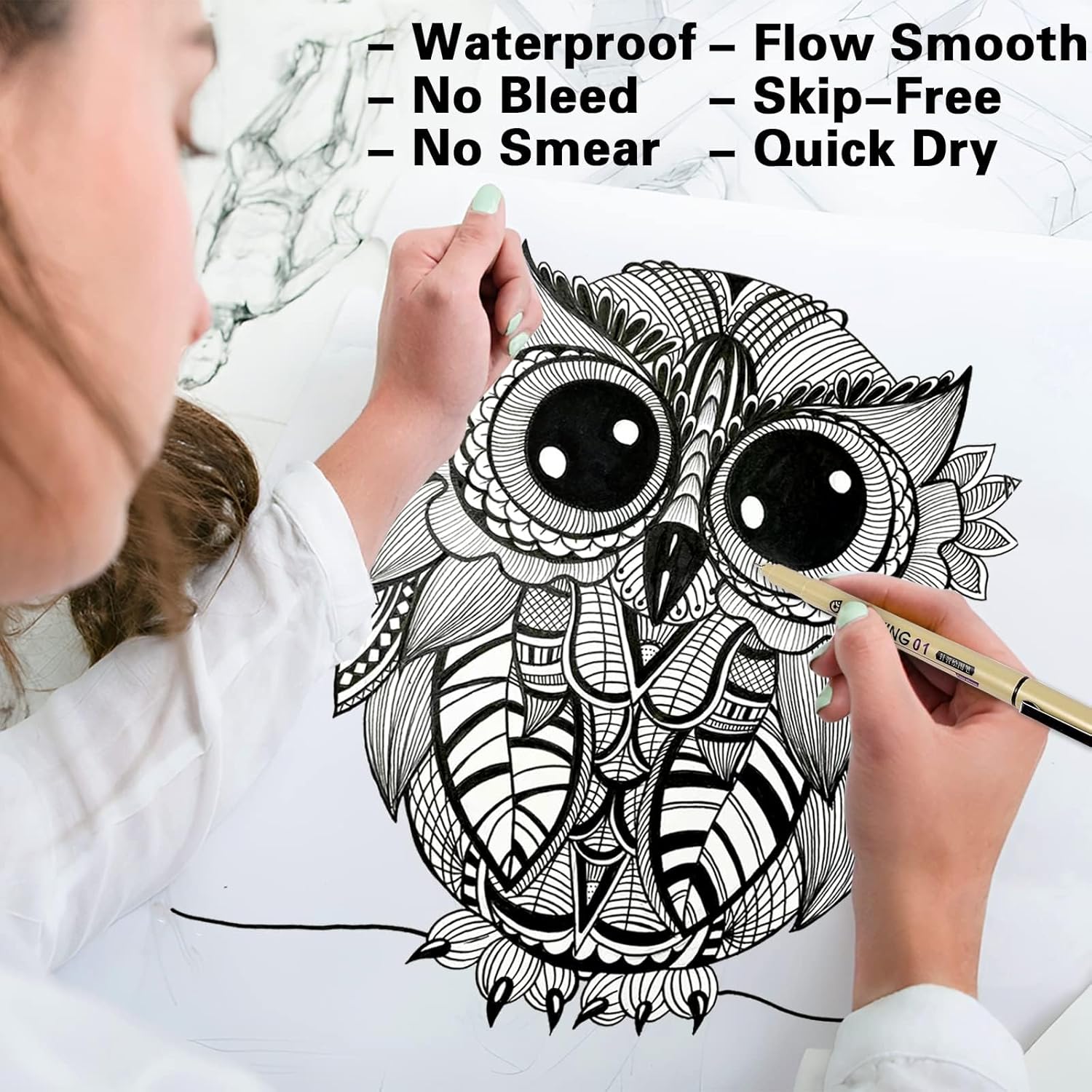 12 Black Fine Line Drawing Pen - Archive Box Set incelemesi ve fiyatı