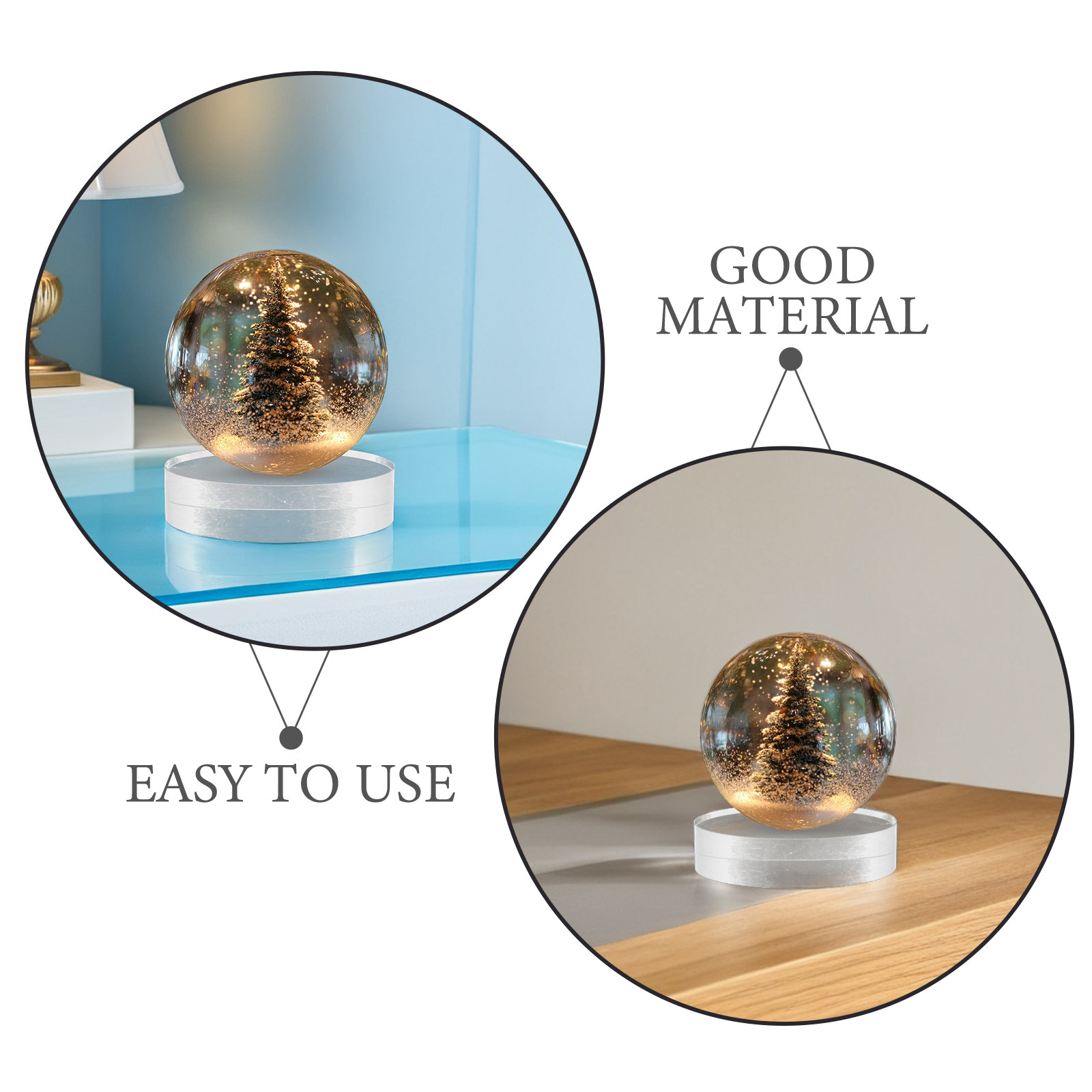 2Pcs Crystal Round Paperweight - Paper Weight Crystal incelemesi ve fiyatı