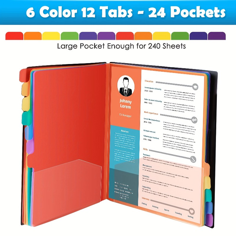 1Pc Black/White Cover Multi-La - Tab Divider A4 incelemesi ve fiyatı