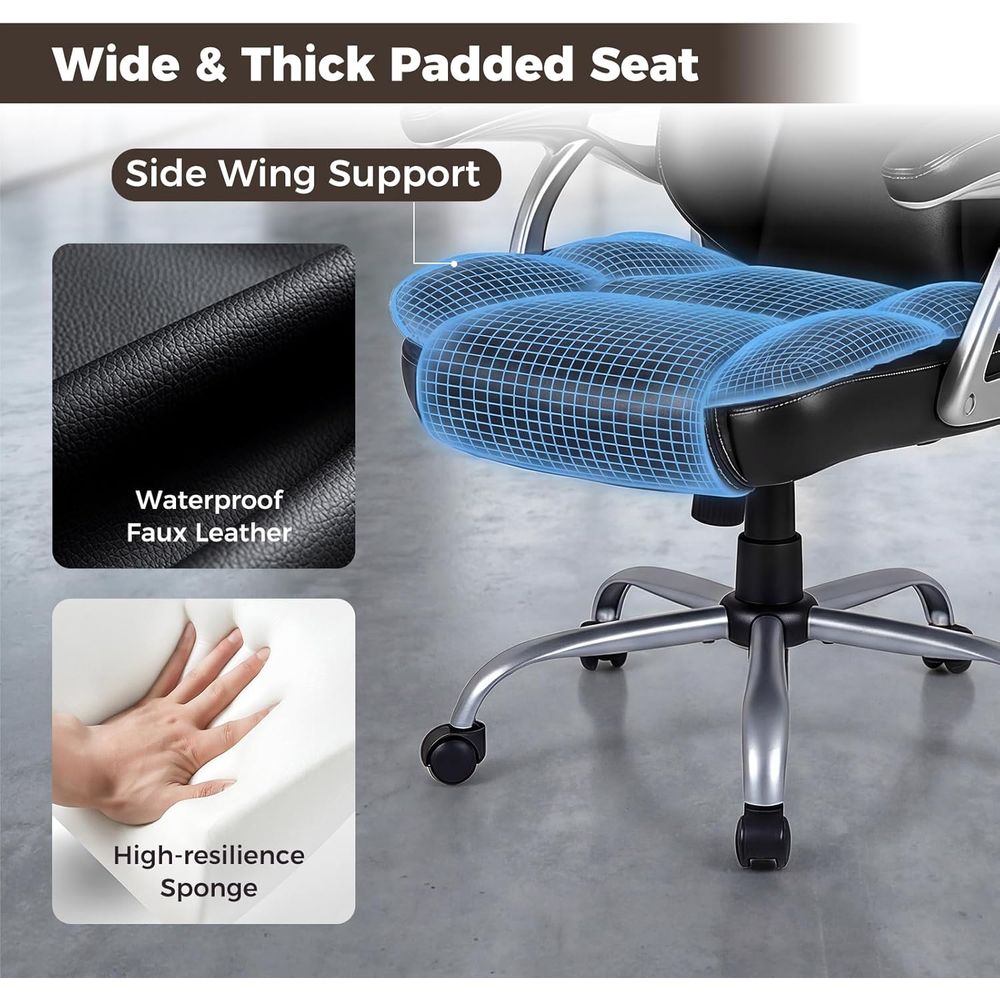 High Back Leather Ergonomic Sw - Leather Desk Pad incelemesi ve fiyatı