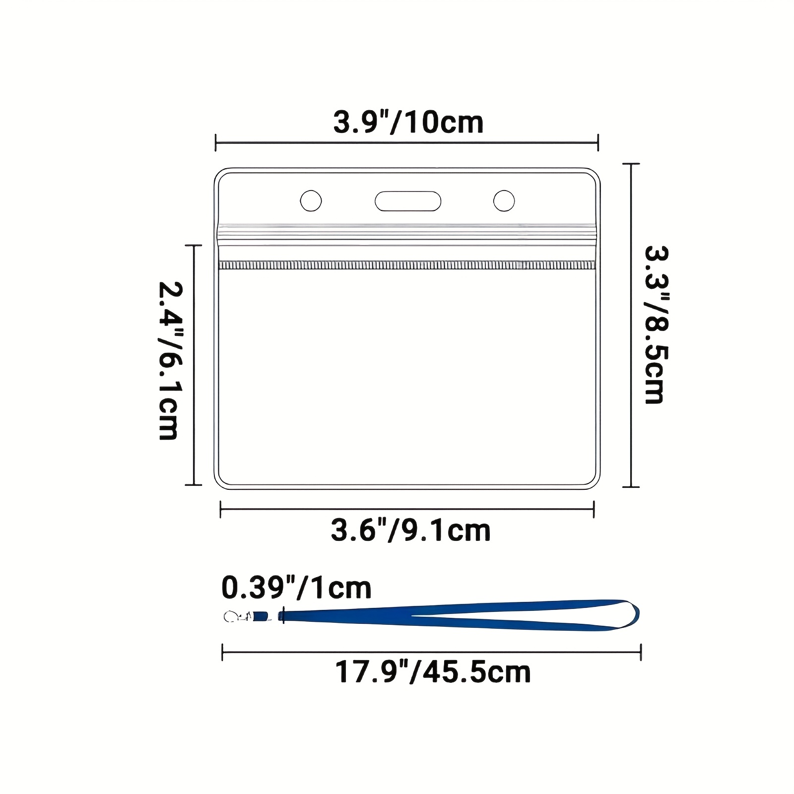 10 sets Transparent PVC ID Car - Index Card Holder incelemesi ve fiyatı