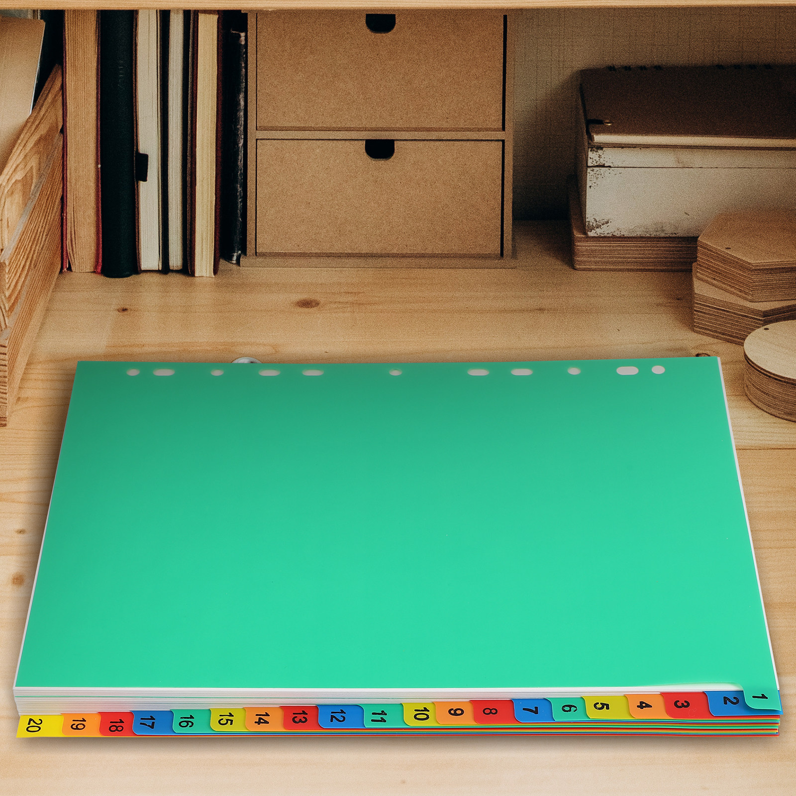 20 Pages A4 Colorful Plastic T - Tab Divider A4 incelemesi ve fiyatı