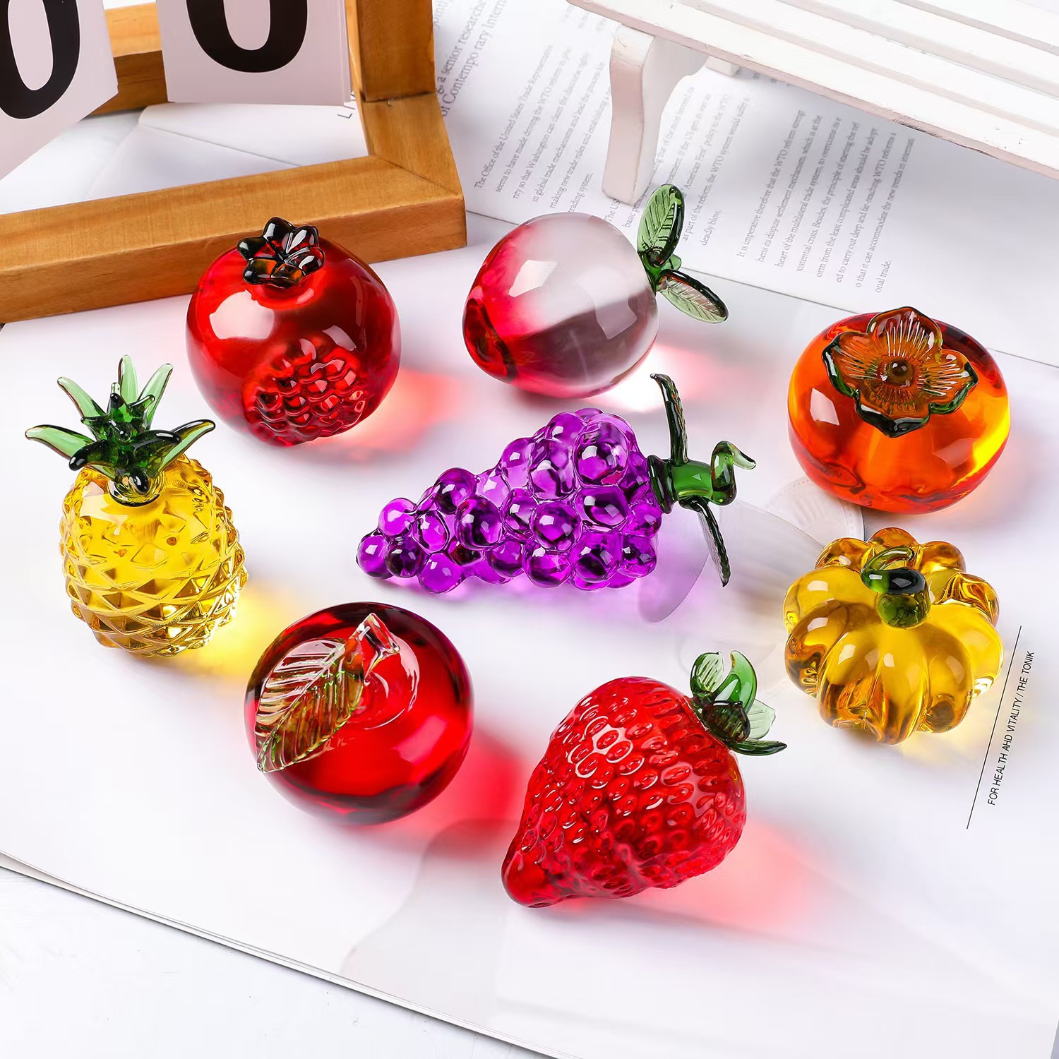 Crystal fruit Paperweight with - Paper Weight Crystal incelemesi ve fiyatı