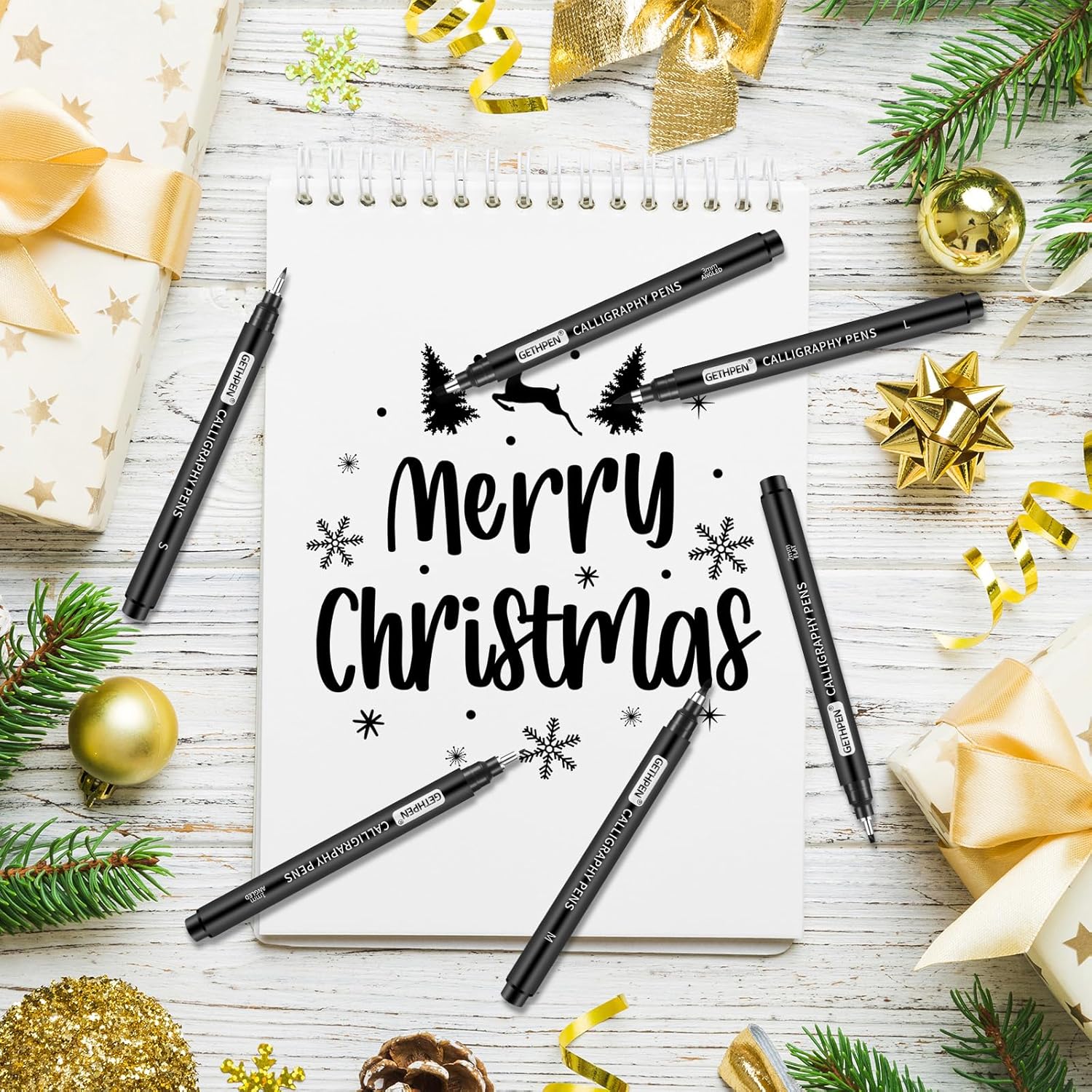 10 Size Calligraphy Pens Set f - Archive Box Set incelemesi ve fiyatı