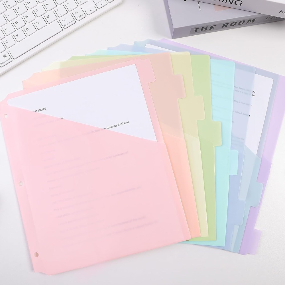 8 pcs A4 Pastel Binder Divider - Tab Divider A4 incelemesi ve fiyatı