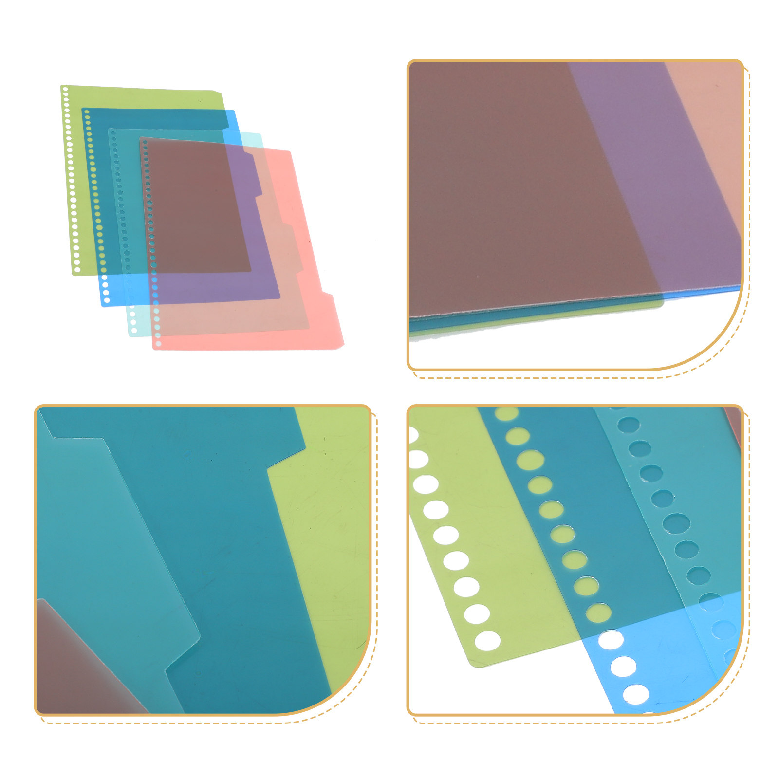 4Pcs Plastic Index Dividers fo - Tab Divider A4 incelemesi ve fiyatı