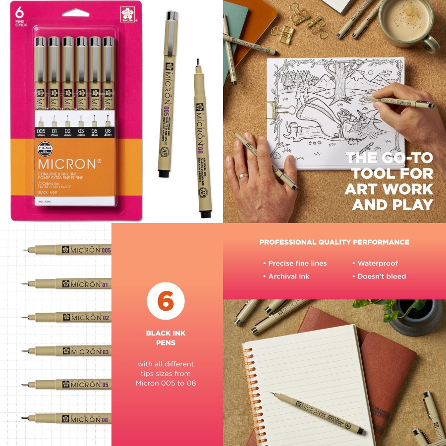 Pigma Micron Fineliner Pens wi - Archive Box Set incelemesi ve fiyatı