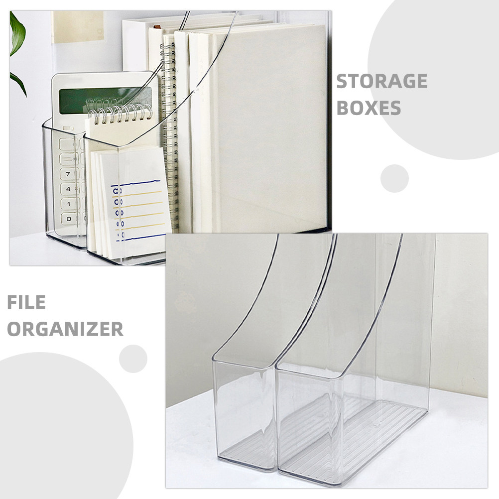 2Pcs Transparent File Organize - Magazine Holder Rack incelemesi ve fiyatı