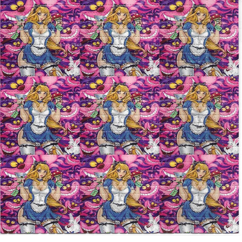 Sexy Alice Psychedelic LSD Aci - Ink Blotter Paper incelemesi ve fiyatı
