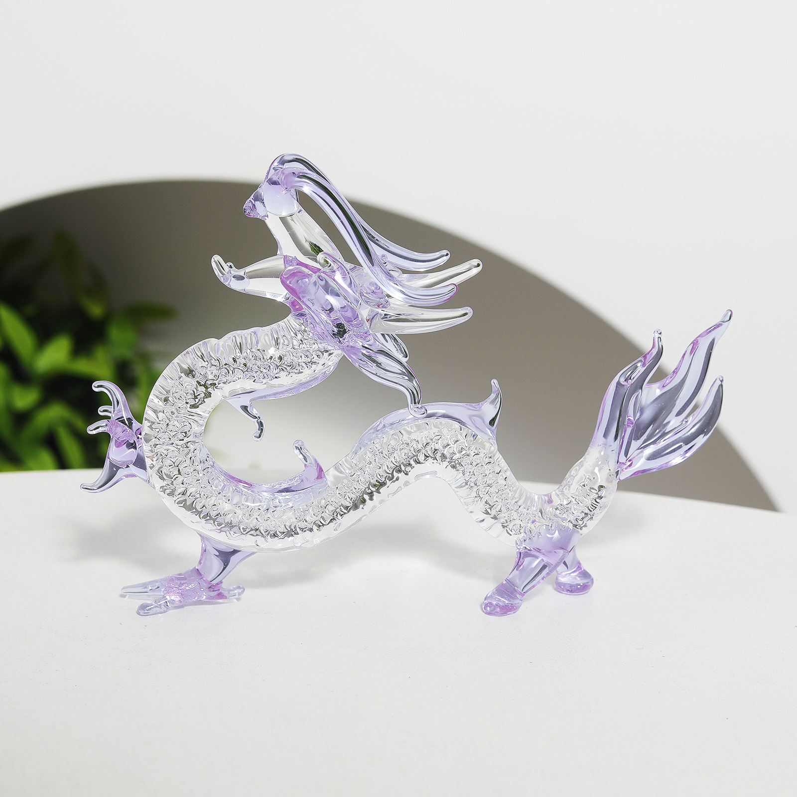 Purple Crystal Dragon Figurine - Book Weight Glass incelemesi ve fiyatı