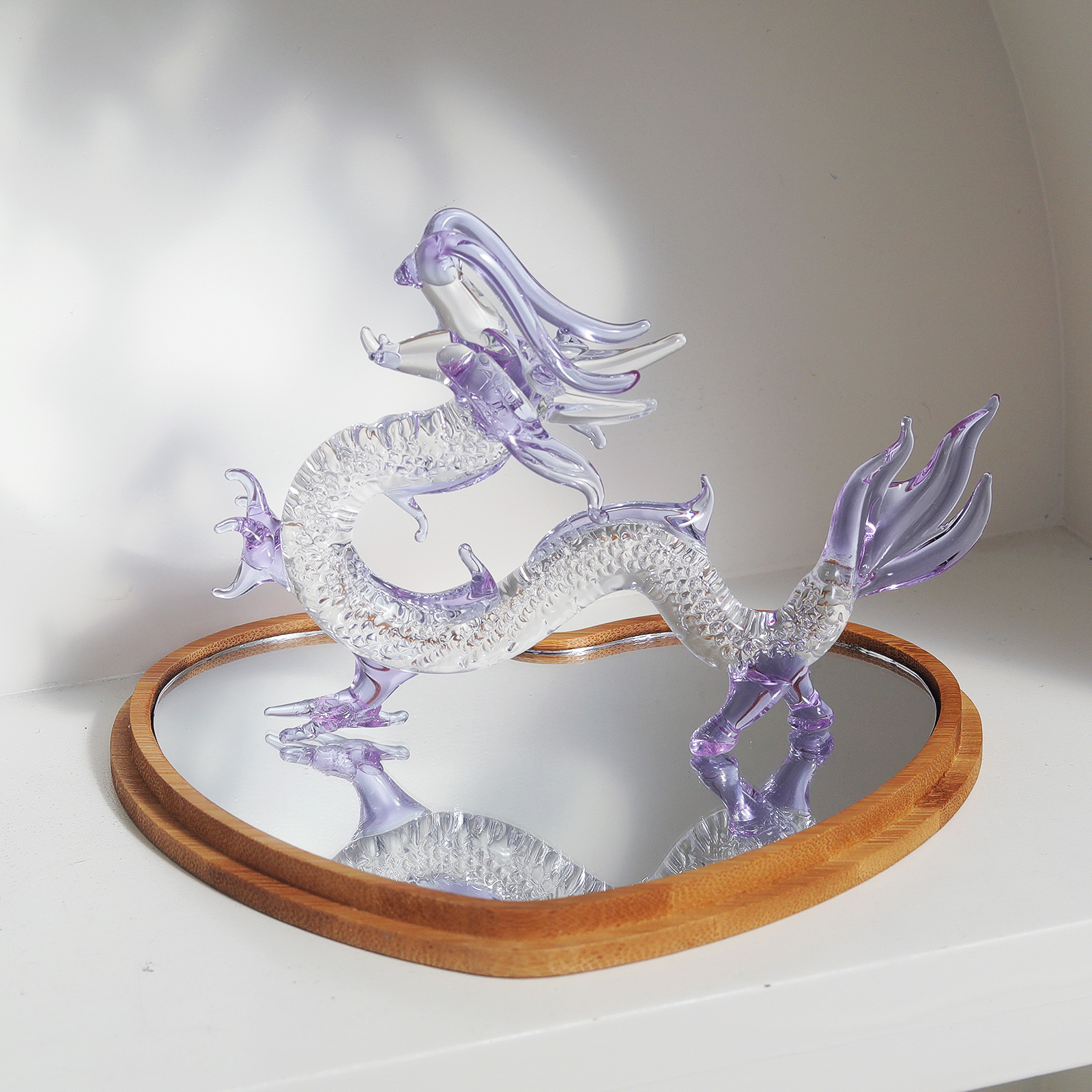 Purple Crystal Dragon Figurine - Book Weight Glass incelemesi ve fiyatı