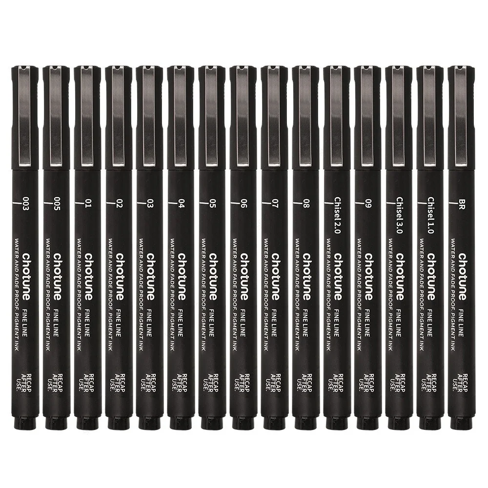 Black Micro Pens,15 Sizes,Wate - Correction Pen Fine incelemesi ve fiyatı