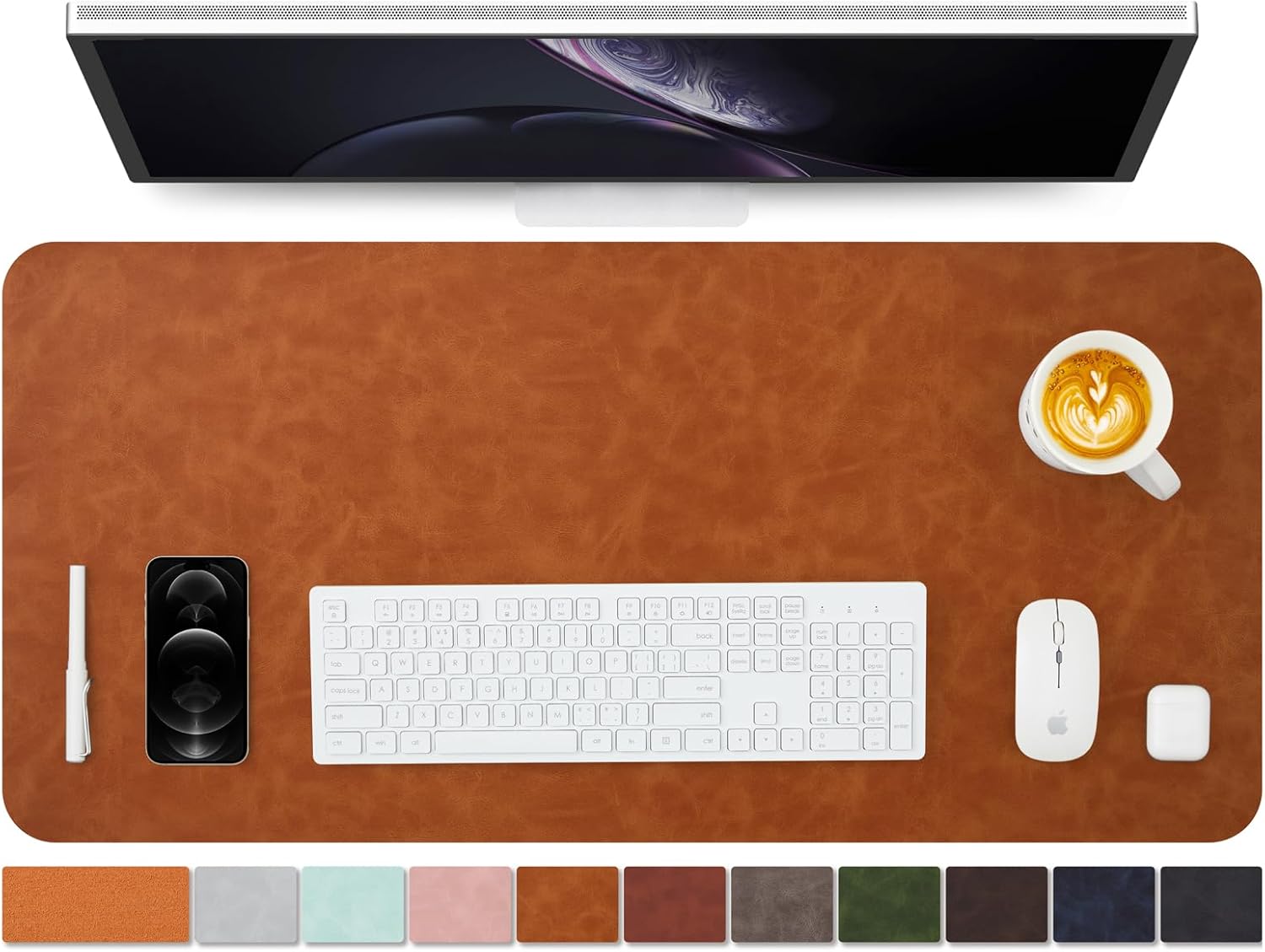 Distressed Leather Desk Mat -  - Leather Desk Pad incelemesi ve fiyatı