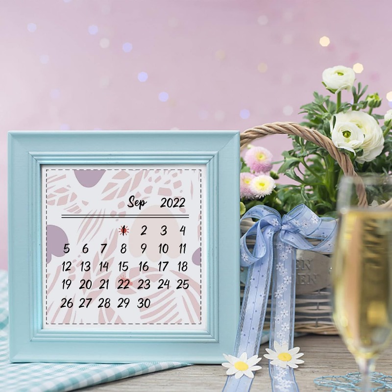 1PC 8.3x5.8in Calendar Clear S - Rubber Date Stamp incelemesi ve fiyatı