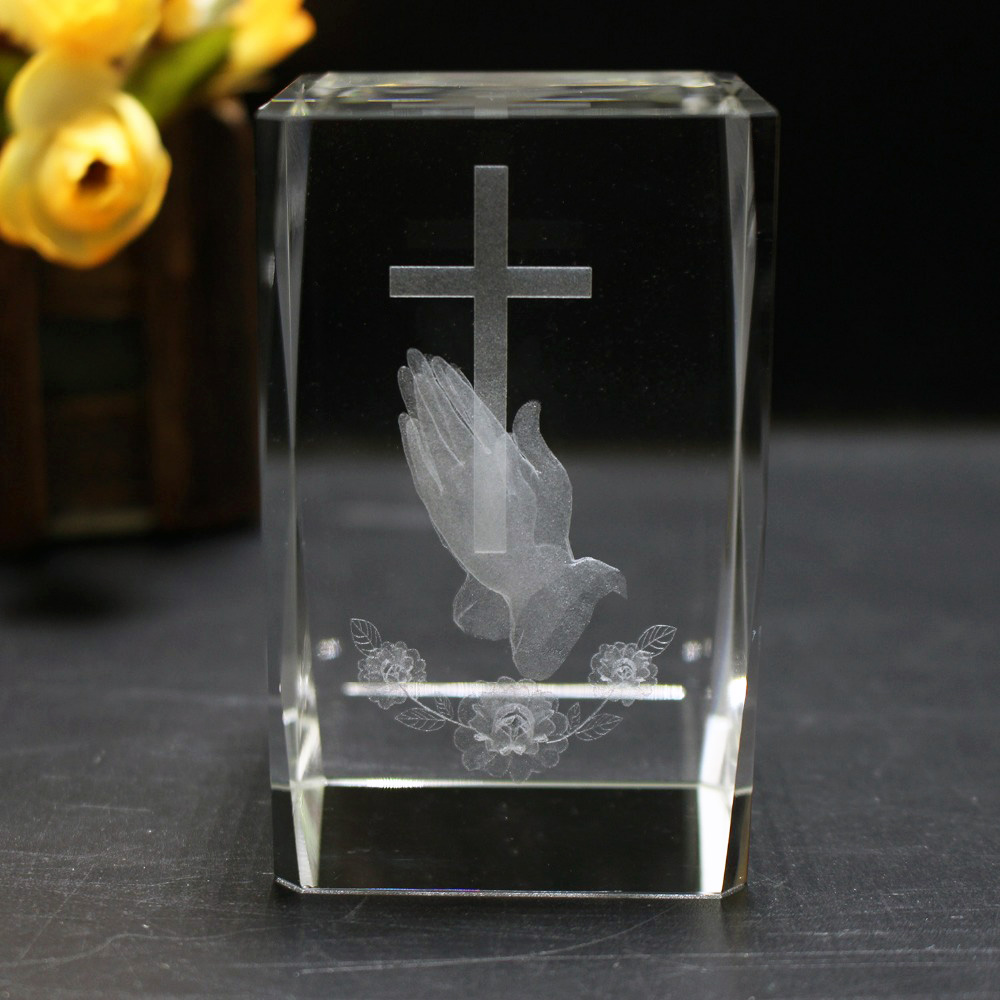 3D Laser Crystal Religious Cub - Paper Weight Crystal incelemesi ve fiyatı