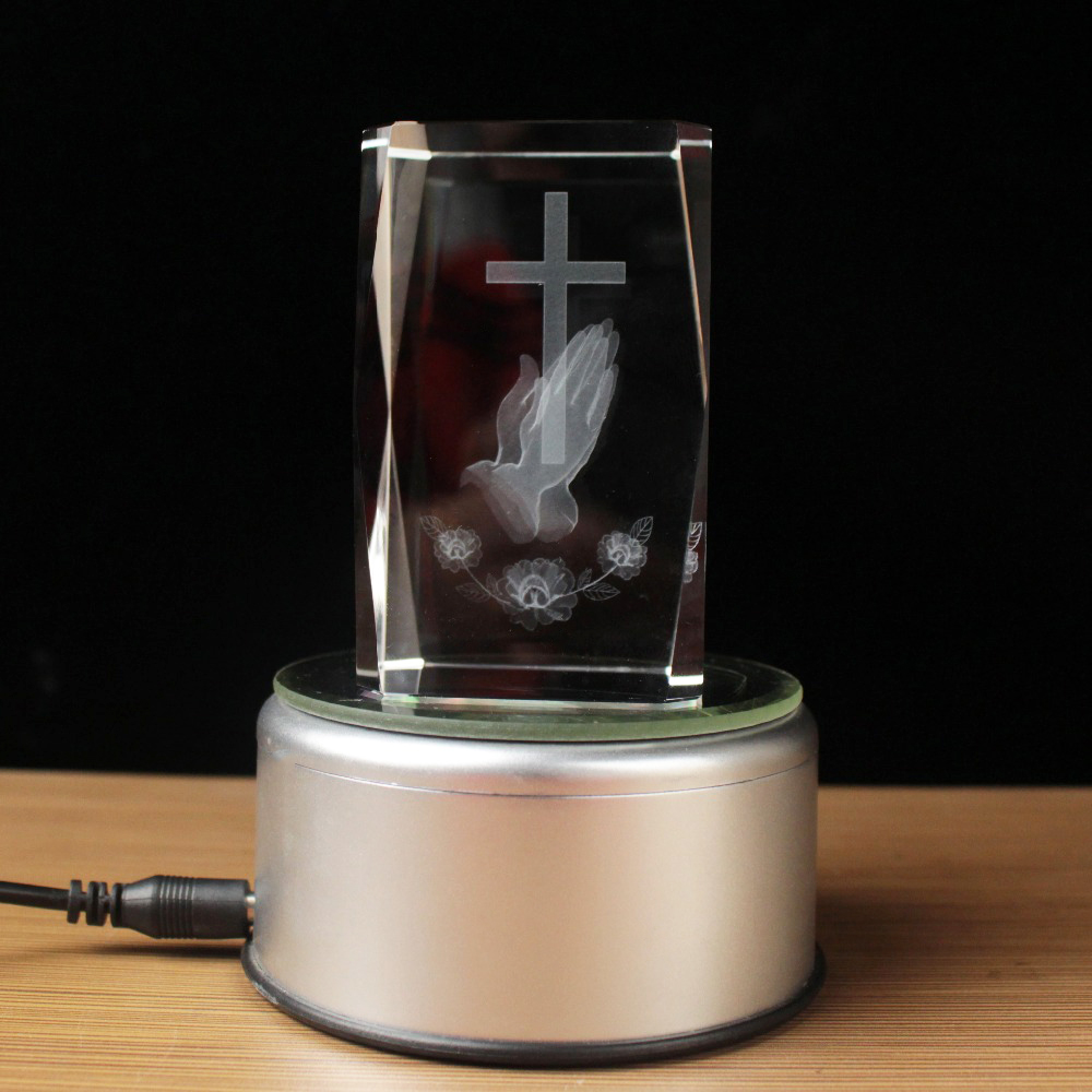 3D Laser Crystal Religious Cub - Paper Weight Crystal incelemesi ve fiyatı