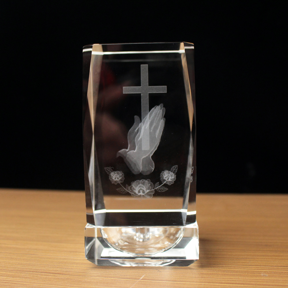 3D Laser Crystal Religious Cub - Paper Weight Crystal incelemesi ve fiyatı