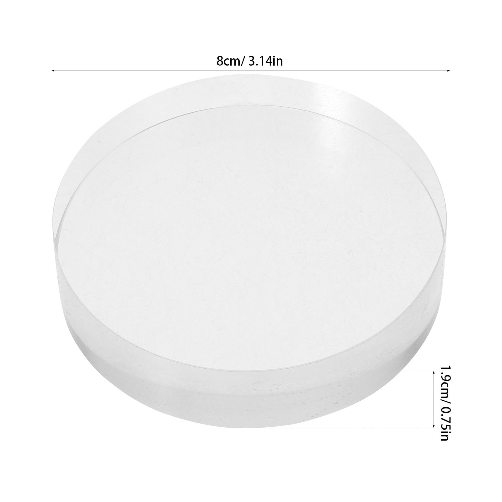 2Pcs Transparent Crystal Round - Paper Weight Crystal incelemesi ve fiyatı