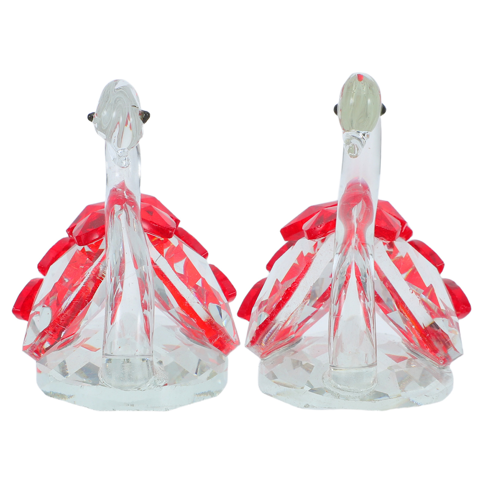 2Pcs Crystal Couple Swan Statu - Paper Weight Crystal incelemesi ve fiyatı