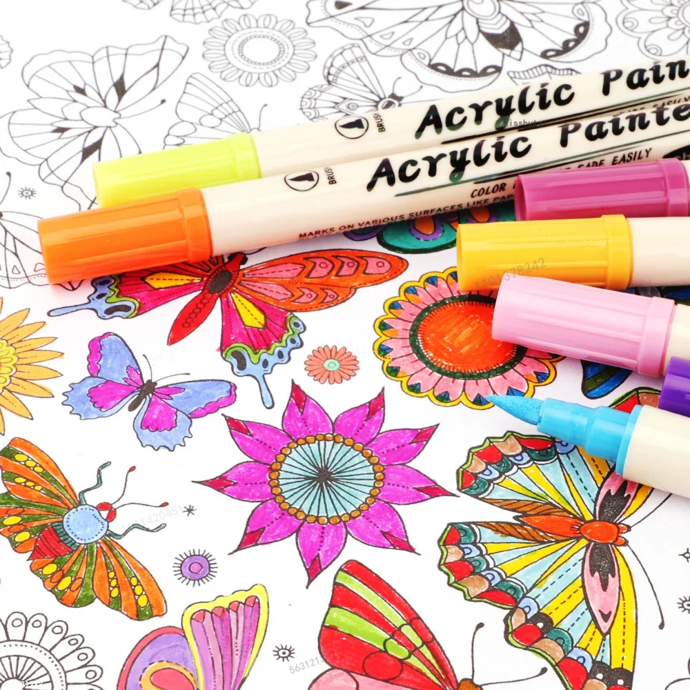 12-36 Colors Acrylic Paint Mar - Correction Pen Fine incelemesi ve fiyatı