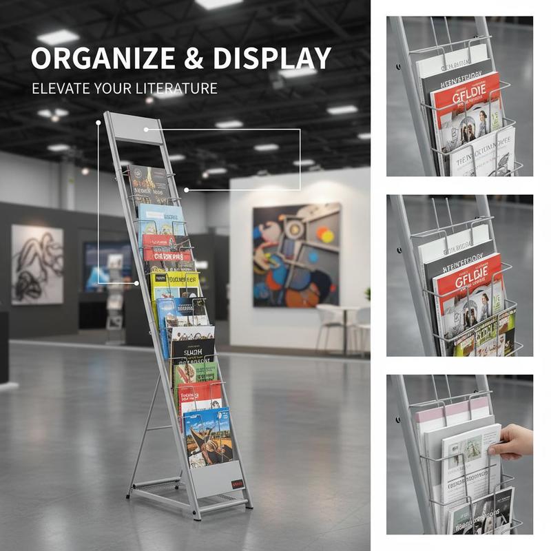 Brochure Display Rack, 10 Pock - Magazine Holder Rack incelemesi ve fiyatı