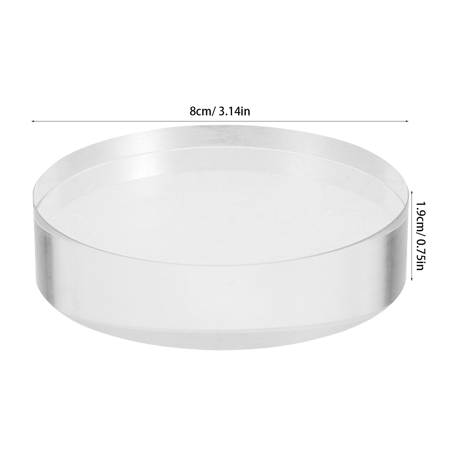 2Pcs Clear Round Crystal Glass - Book Weight Glass incelemesi ve fiyatı